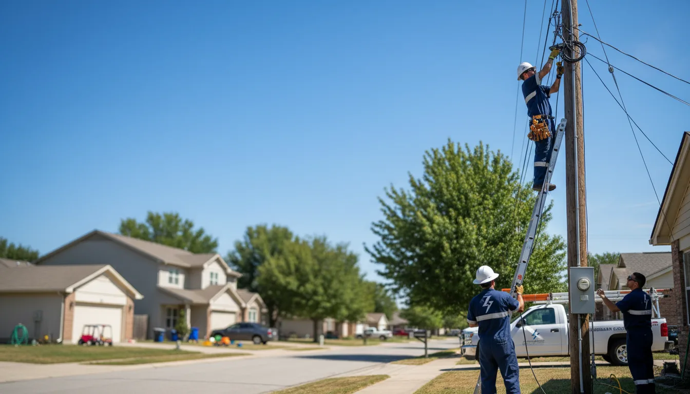 Residential electrician providing installation services in Mantador, ND